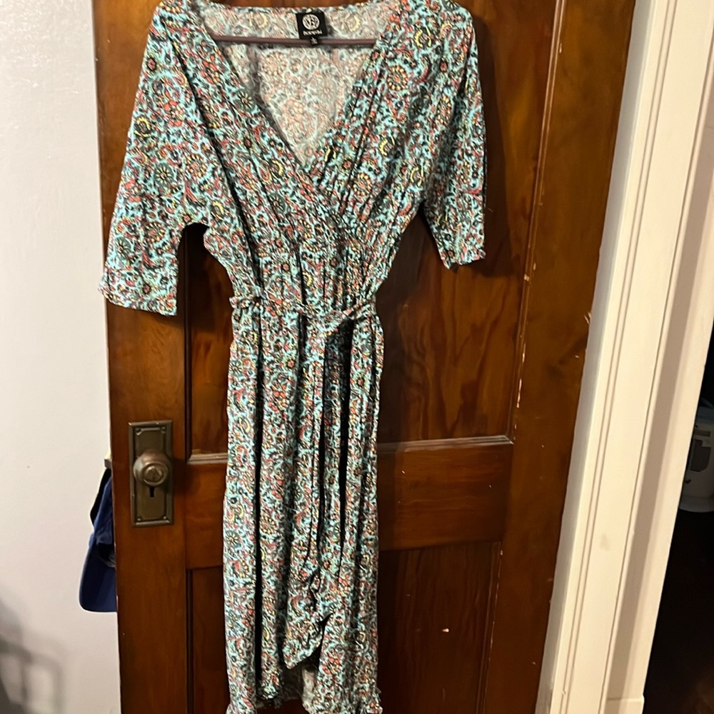 Bobeau floral midi dress size large